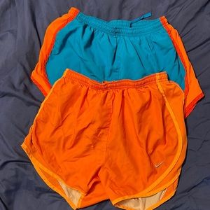 Bundle Women’s Nike Running Shorts Size Small Orange & Blue